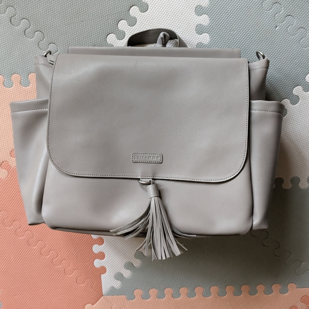 SKIP HOP Greenwich Convertible Backpack Style Diaper Bag